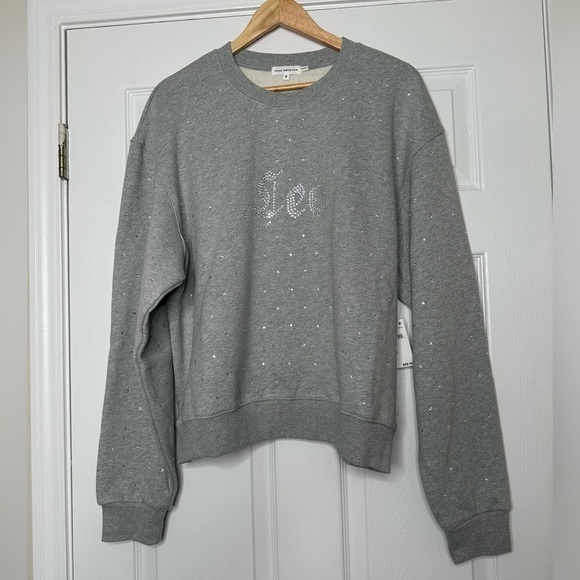GOOD AMERICAN Zodiac Leo Boyfriend Crewneck Sweatshirt L(3) NWT - Picture 5 of 10
